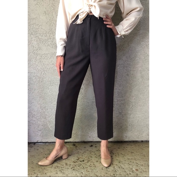 high waisted capri dress pants